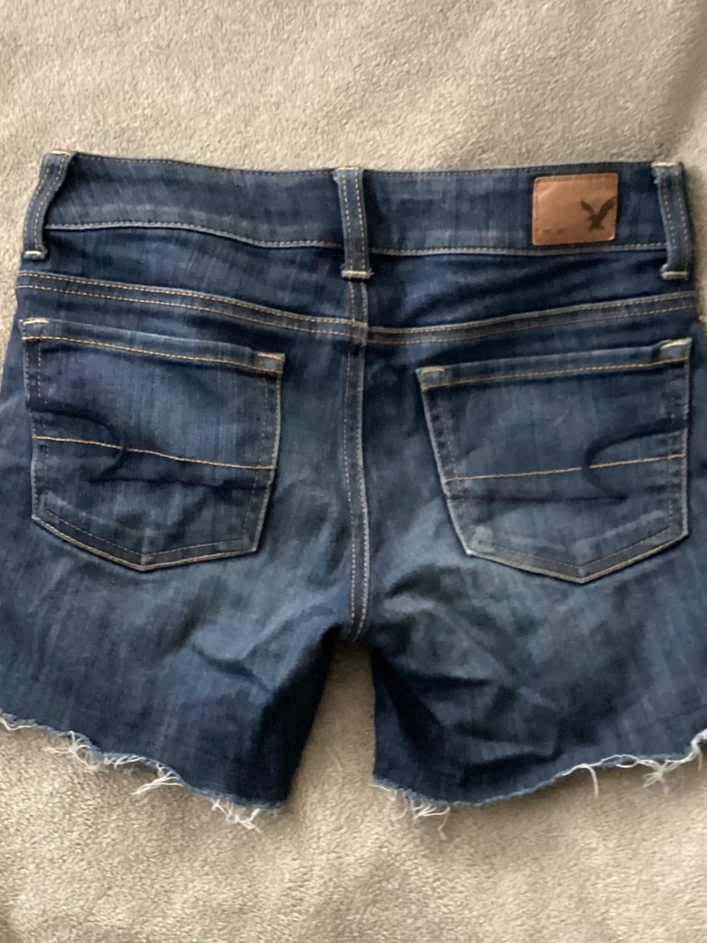 American Eagle Outiffers Women Jean Shorts Size 00 Super Stretch Waist 27”